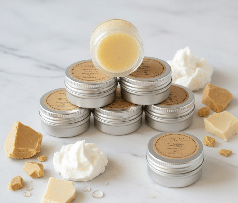 Ayraa Veda Nourish Lip Butter – 100% Natural Moisturizing Lip Balm with Shea, Cocoa & Mango Butter - AYRAA VEDAAYRAA VEDA