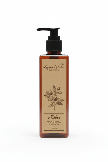 Herbal Hair Cleanser – SLS - Free Shampoo for Stronger, Healthier Hair | Ayraa Veda - AYRAA VEDAAYRAA VEDA