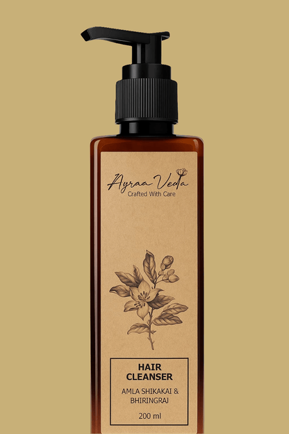Herbal Hair Cleanser – SLS - Free Shampoo for Stronger, Healthier Hair | Ayraa Veda - AYRAA VEDAAYRAA VEDA