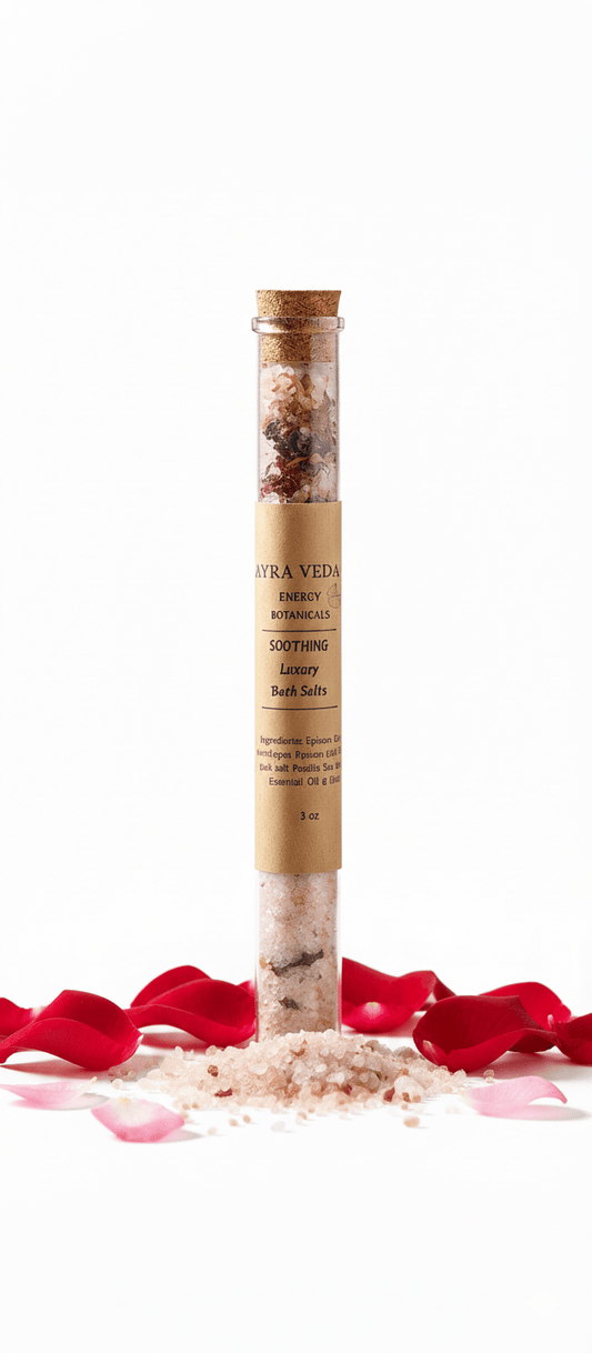 Ayraa Veda Aura Soak – Rose Bath Salt 100g | Relax, Restore & Rejuvenate - AYRAA VEDAAYRAA VEDA