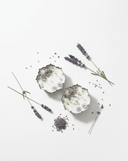 Lavender Soy Wax Urli Candles – Handmade & Eco - Friendly - AYRAA VEDAAYRAA VEDA
