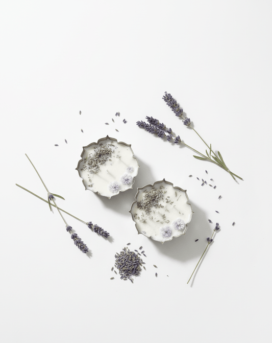 Lavender Soy Wax Urli Candles – Handmade & Eco - Friendly - AYRAA VEDAAYRAA VEDA